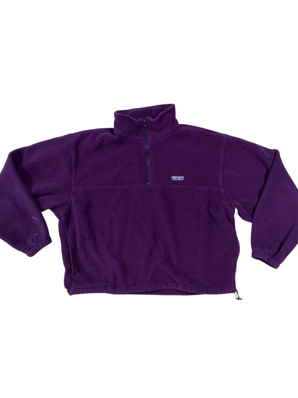 Vintage 90s Eddie Bauer Fleece Quarter Zip Size XL Purple
